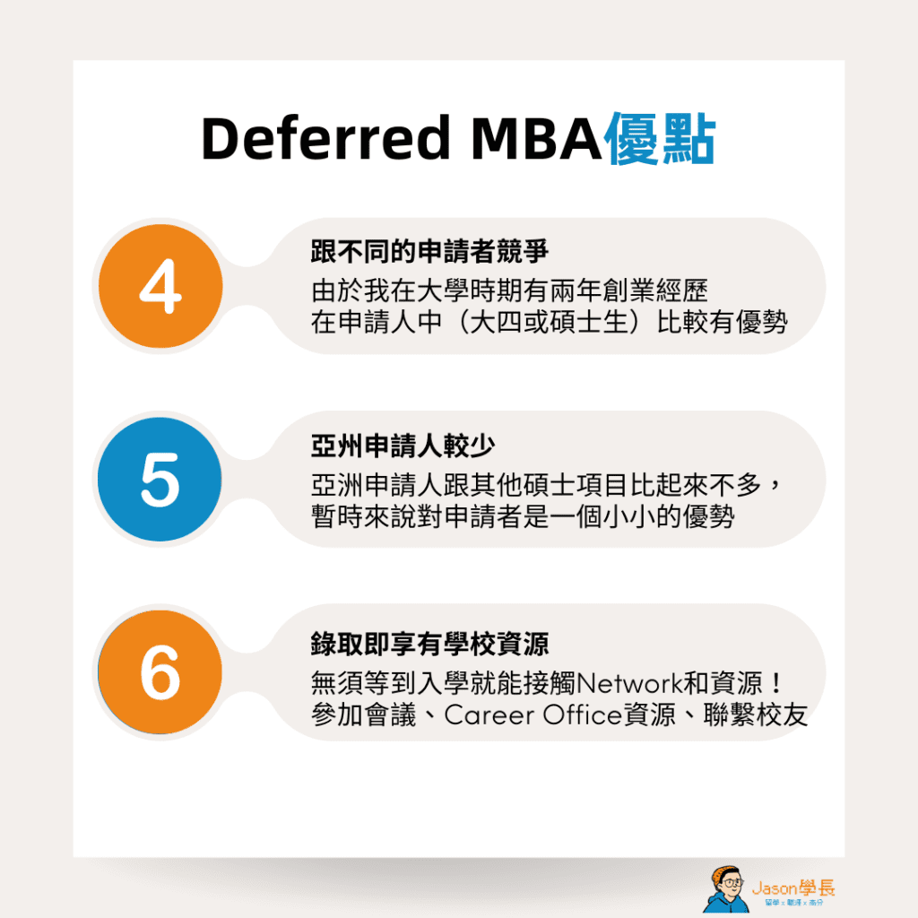 Deferred MBA優點-2