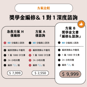 專攻獎學金！留學獎學金申請文書精修＆策略諮詢：圖片 2